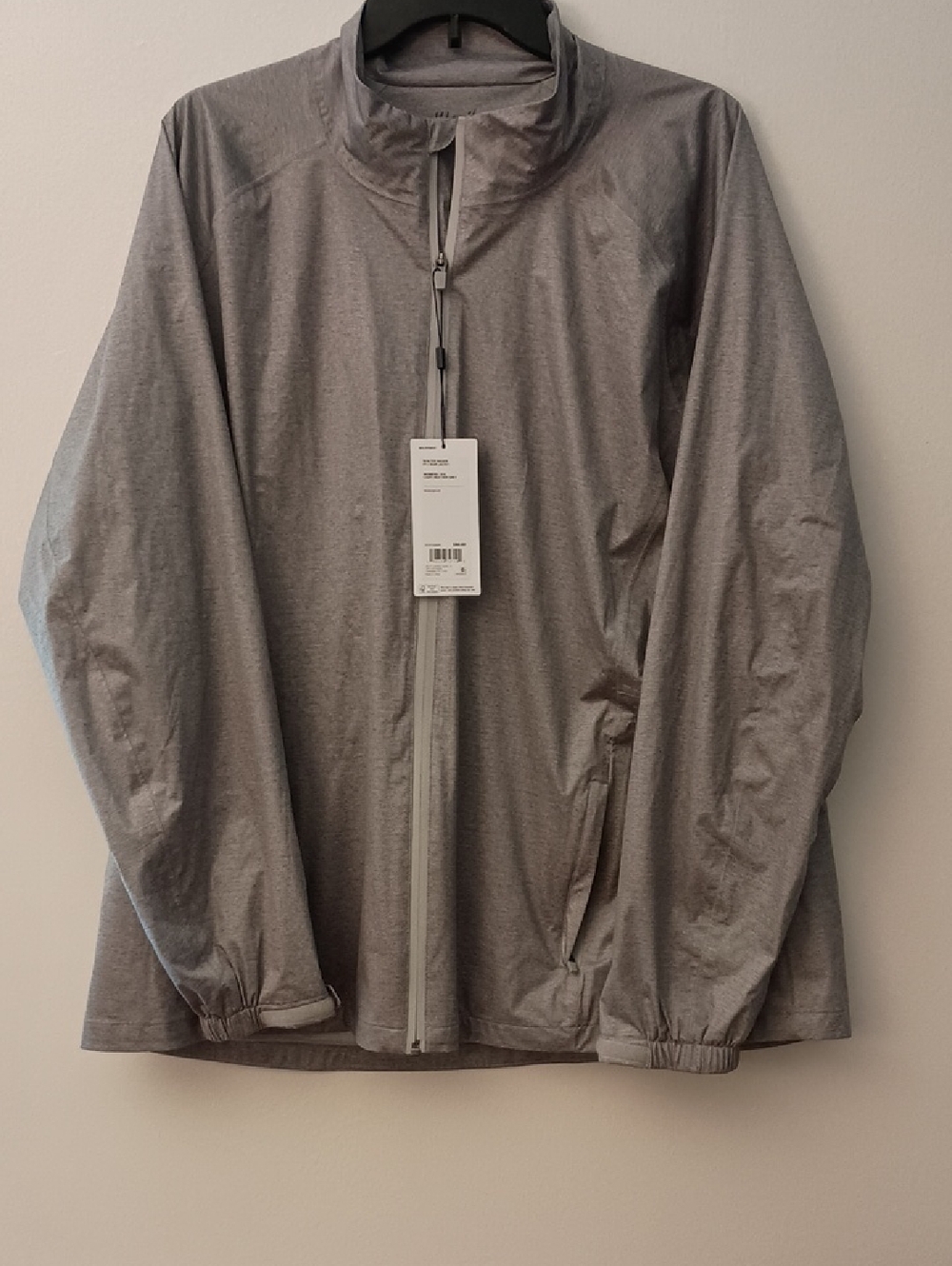 Walter Hagen Gray Lightweight Zip-Front Jacket